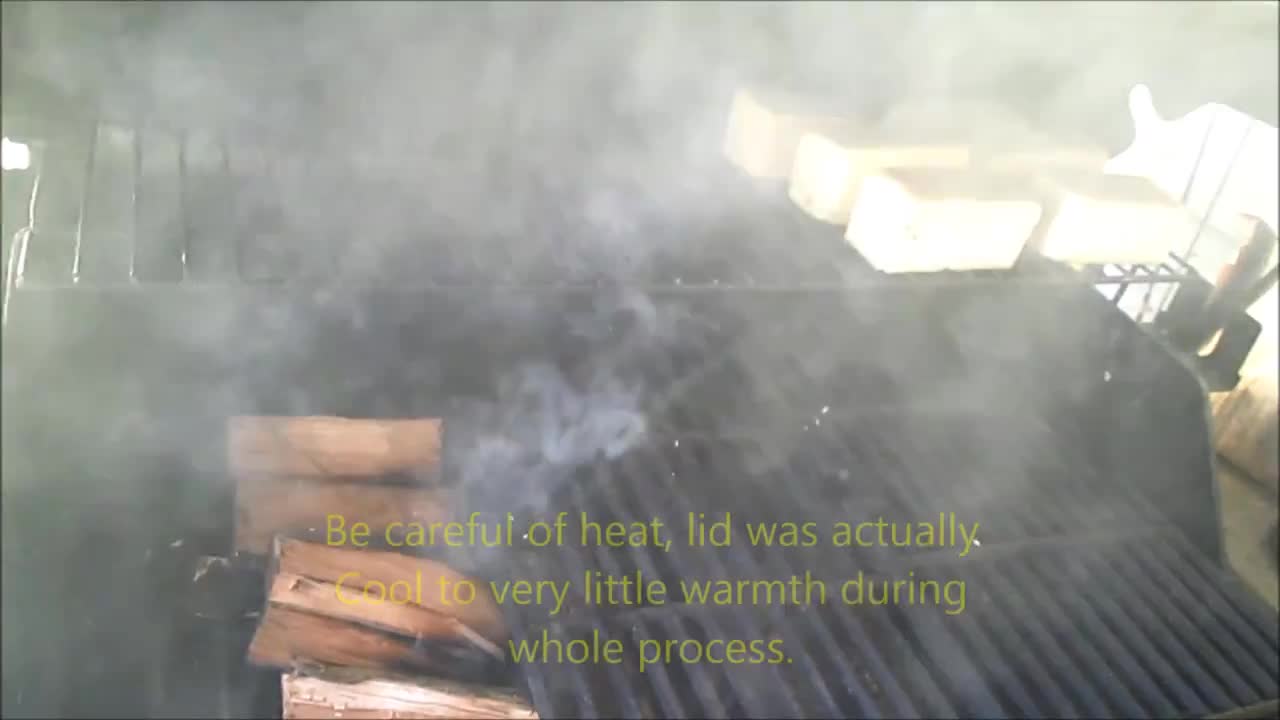 Smoke cheese using a grill