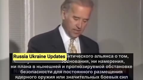 Joe Biden’s speech on NATO expansion from June 18, 1997