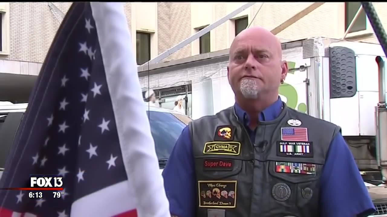 Unclaimed Marine gets rolling final tribute from Biker Vets