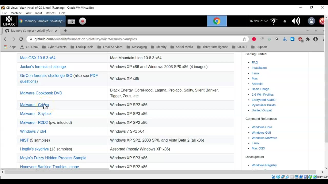 Memory Forensics Using the Volatility Framework