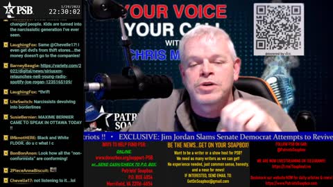 2022-01-29 22:00 EST - Your Voice, Your Call: with Chris Moore