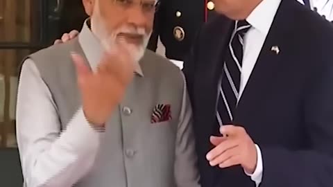 US President Biden and the First Lady warmly welcome PM Modi at the White House