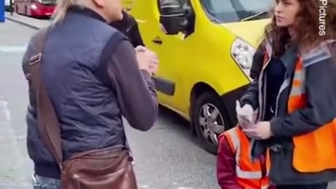 Climate activists block road to UK hospital.