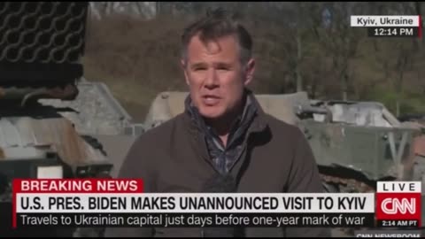 Sirens that went off in Ukraine during Biden's speech were staged. CNN reporter inadvertently spills