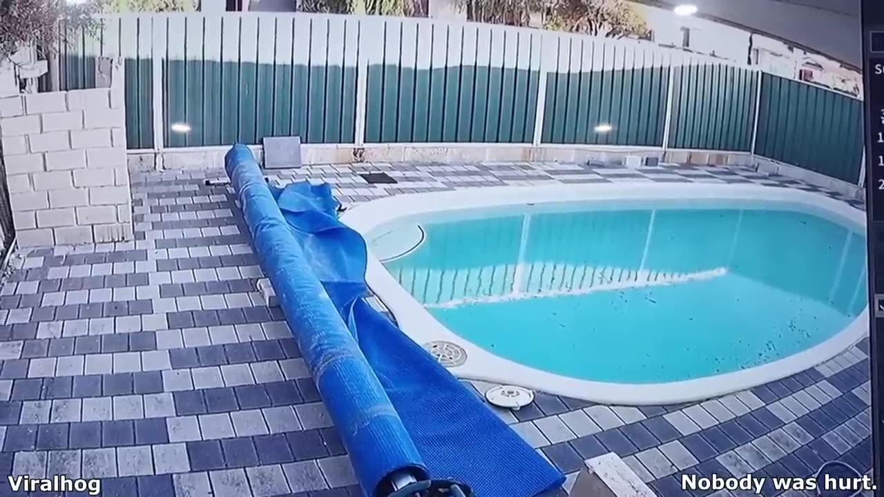 Car Crashes into Pool