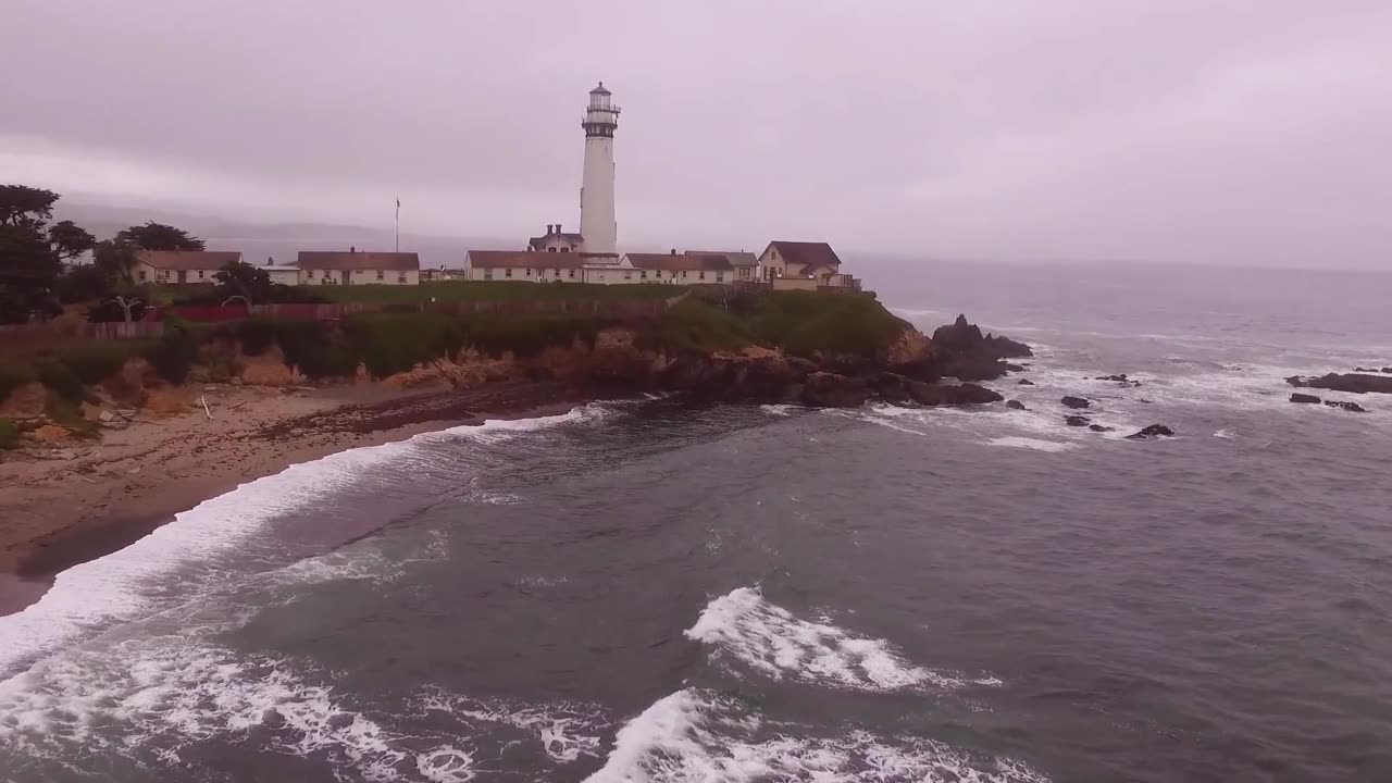 The gray lighthouse, painting, creative hobby