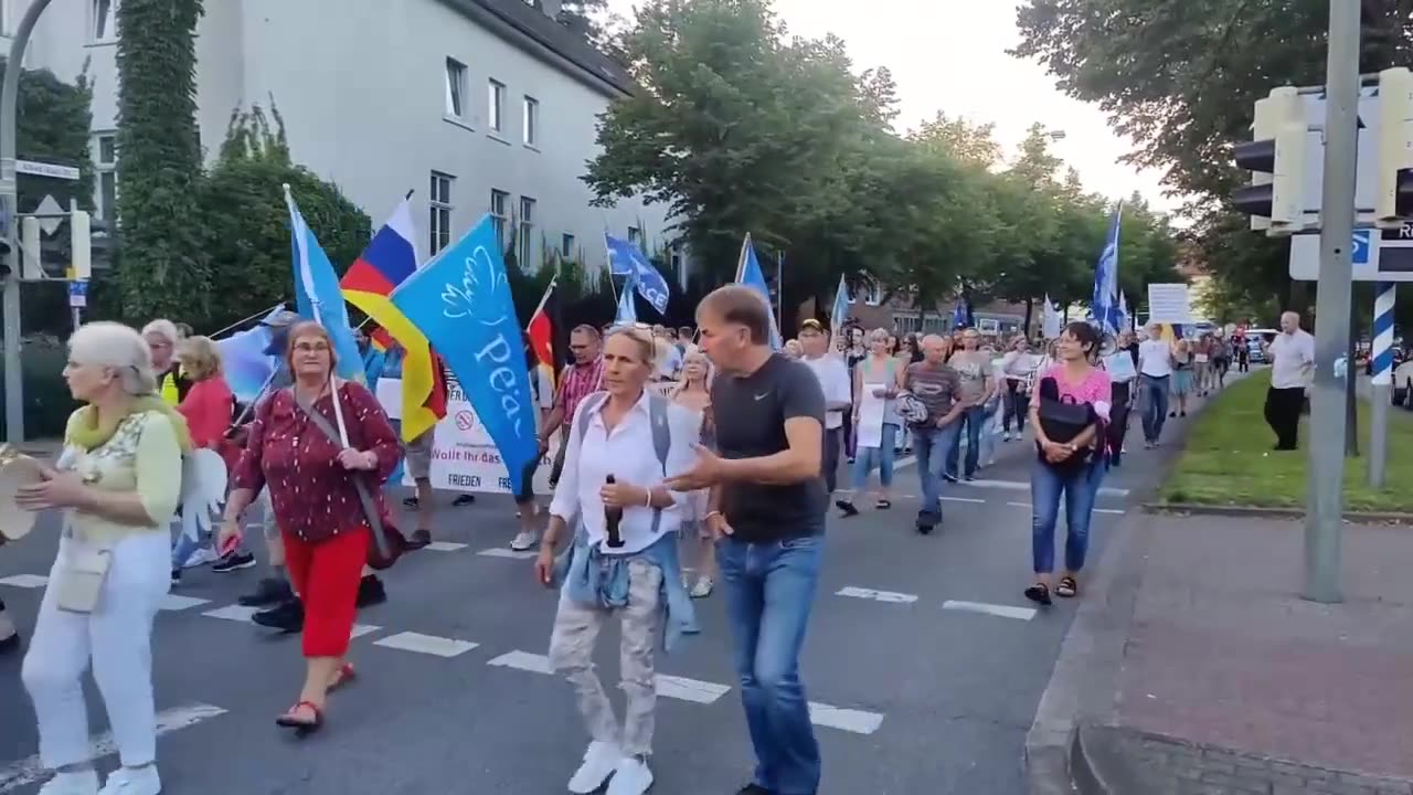 Freedom rally in Bielefeld, Germany on August 11, 2023