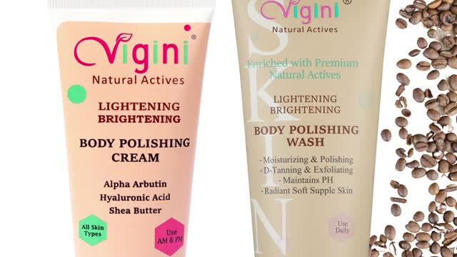 Vigini Underarm Skin Face Whitening Brightening Exfoliator Fairness De Tan Body Polishing Scrub Kit