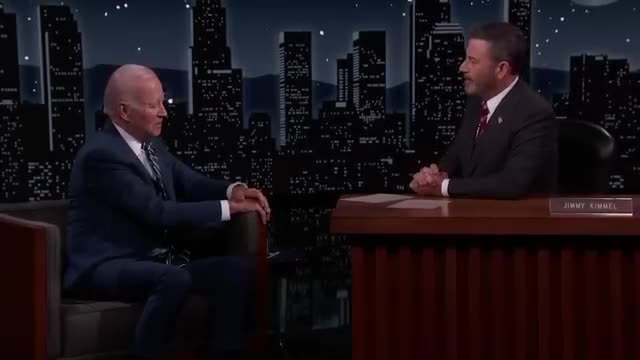 President Joe Biden Visits Jimmy Kimmel Live
