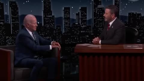 President Joe Biden Visits Jimmy Kimmel Live