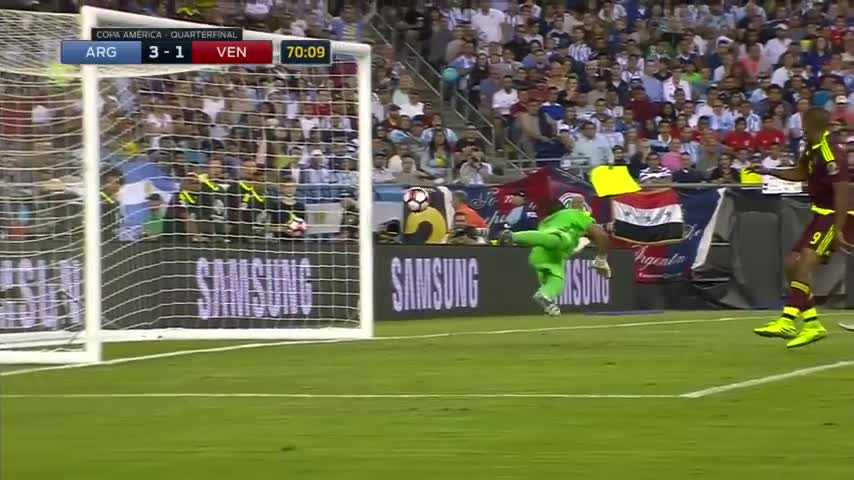 Rondon cuts Argentina's lead down to 3-1 2016 Copa America Highlights