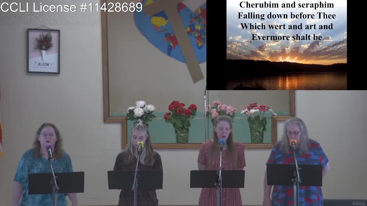 Moose Creek Baptist Church sings “Holy, Holy, Holy“ During Service 5-01-2022