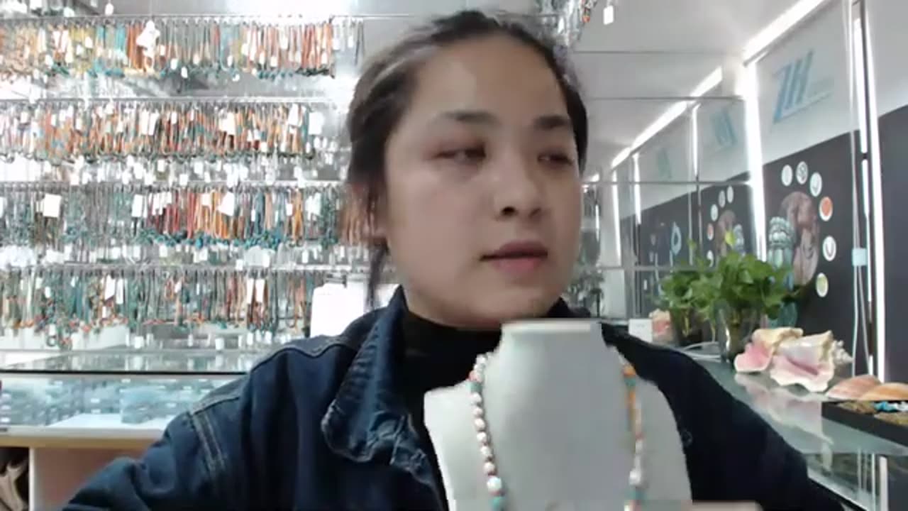 20240318-05 Natural turquoise mop spiny oyster Spodumene Kunzite handmade necklace