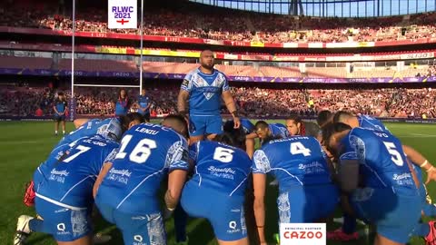 Samoa's sensational Siva Tau, performed to England at Emirates Stadium | Cazoo Match Highlights