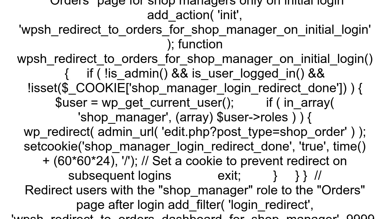 Is there a function for knowing if user is 39shop_manager39 in WP woocommerce