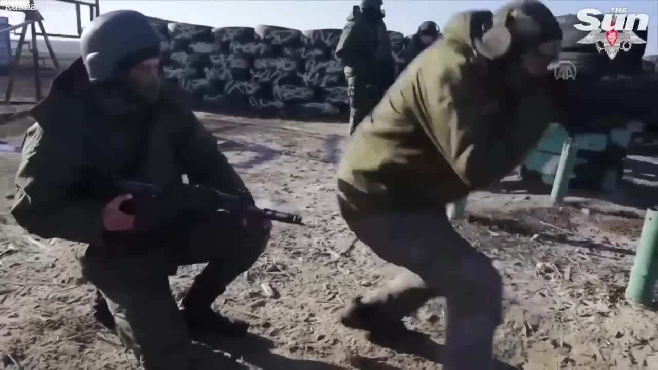 Russian conscripts fire rockets and rifles during military training in Rostov