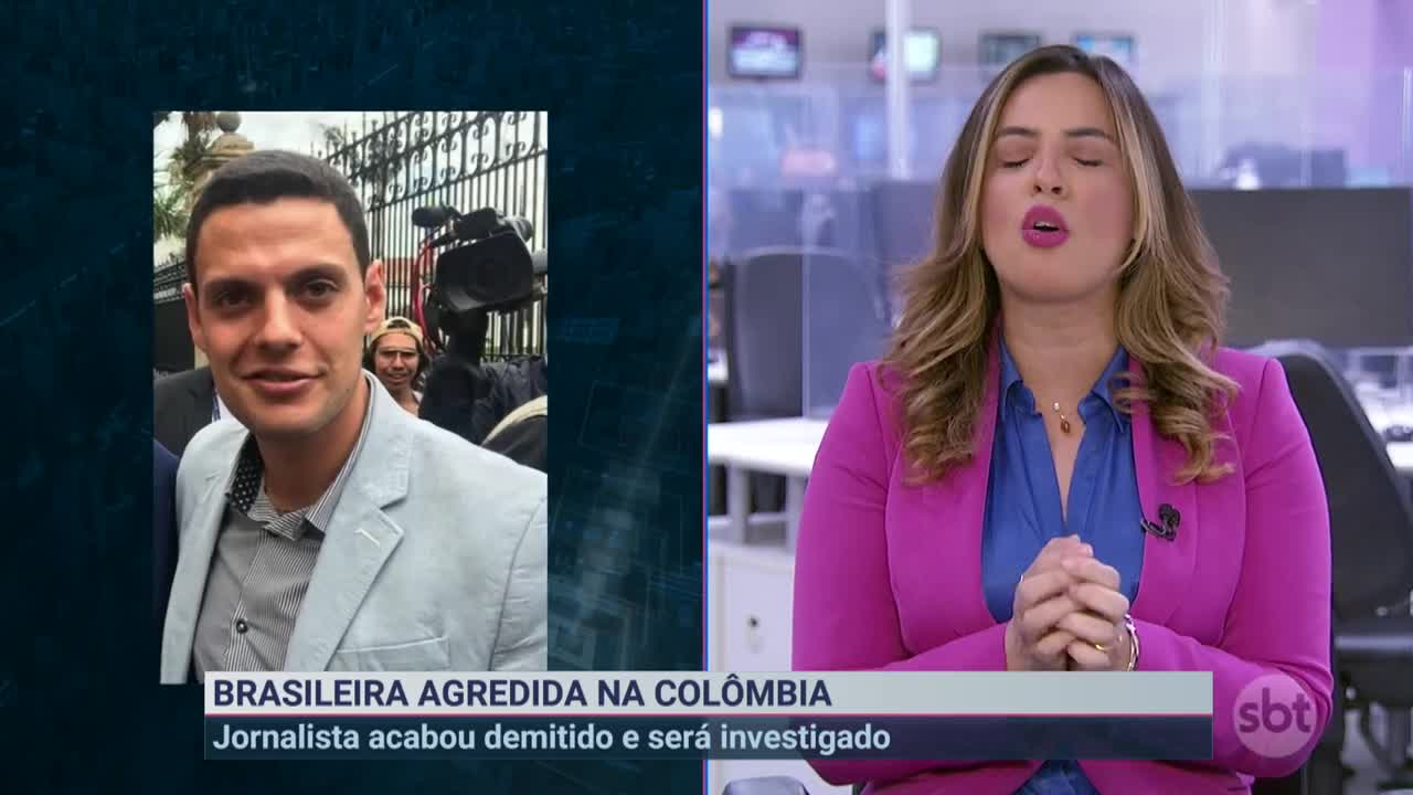 Brasileira é espancada por namorado colombiano dentro de elevador | Primeiro Impacto (11/11/22)