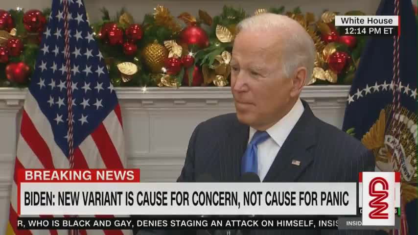 LIVE - Omicron - Biden -NO lockdown and NO mask mandate