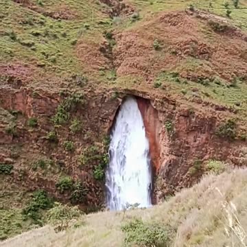 An incredibly beautiful spring coming out of the chest of the mountain.