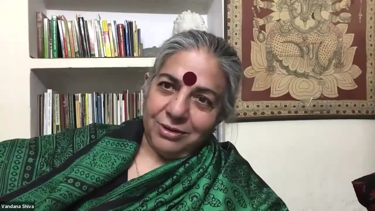 Vandana Shiva Talk Cashless Agenda