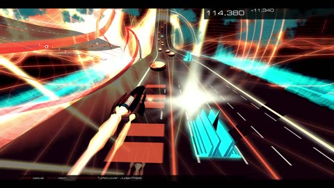 Audiosurf 2 "Turbo Lover", by Judas Priest