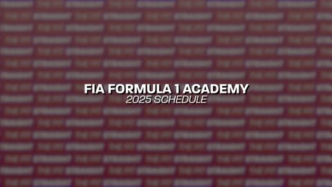 The FIA Formula 1 Academy 2025 Schedule!