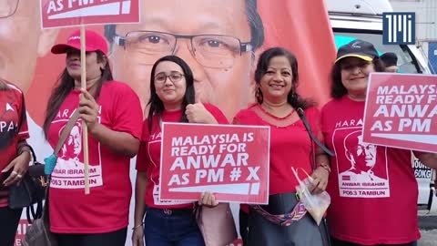 Penamaan calon Tambun, penyokong Anwar meriah, BN dan PN sunyi