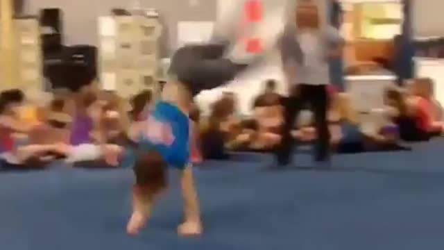 He turned back somersaults