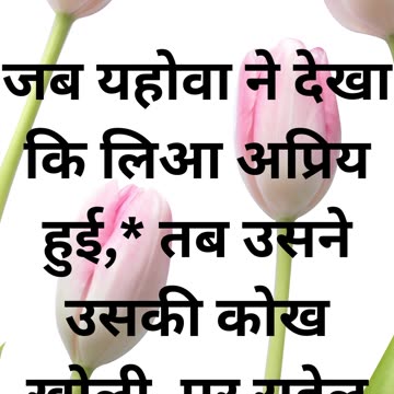 "लेया का दु:ख और रेबेका का साहस" उत्पत्ति 29 -31.