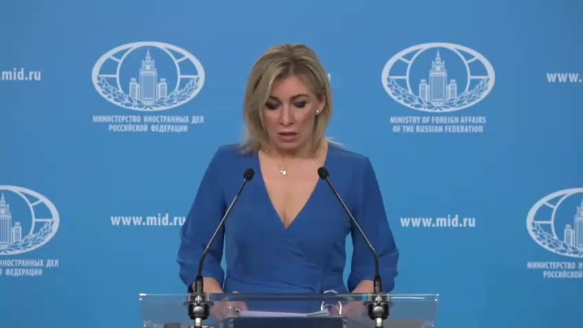 SPEAKER OF THE RUSSIAN FOREIGN MINISTRY, accuses US of fake news on Bucha.