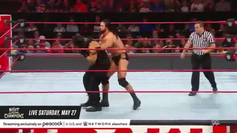 Roman reigns vs drew mclntyra ||Row