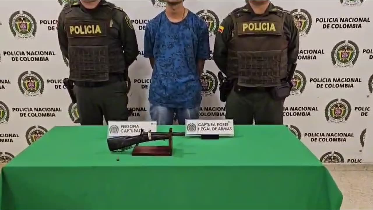 Capturas por porte de armas de fuego en Floridablanca