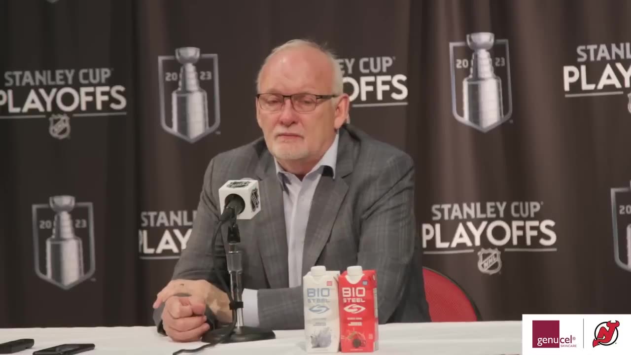 New Jersey Devils interviews Following Season Ending Game 5 Loss