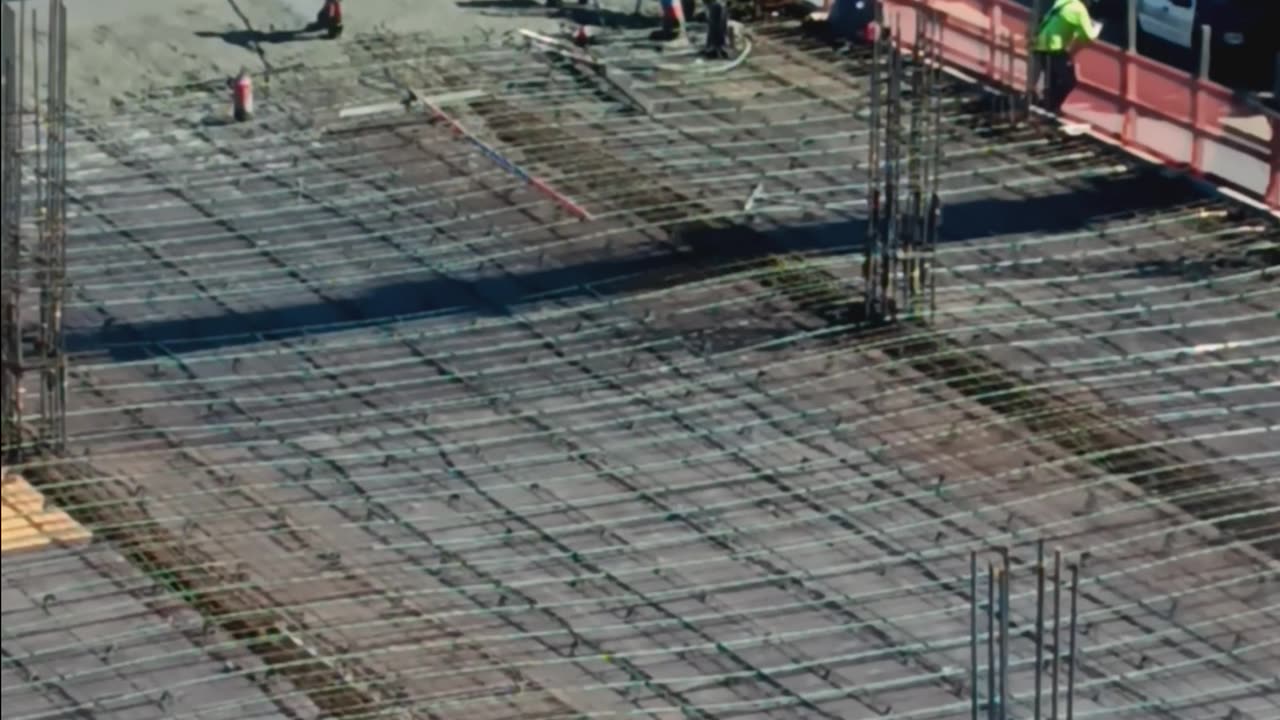 (ASTONISHING) Rooftop Concrete Construction Like & Suscribe