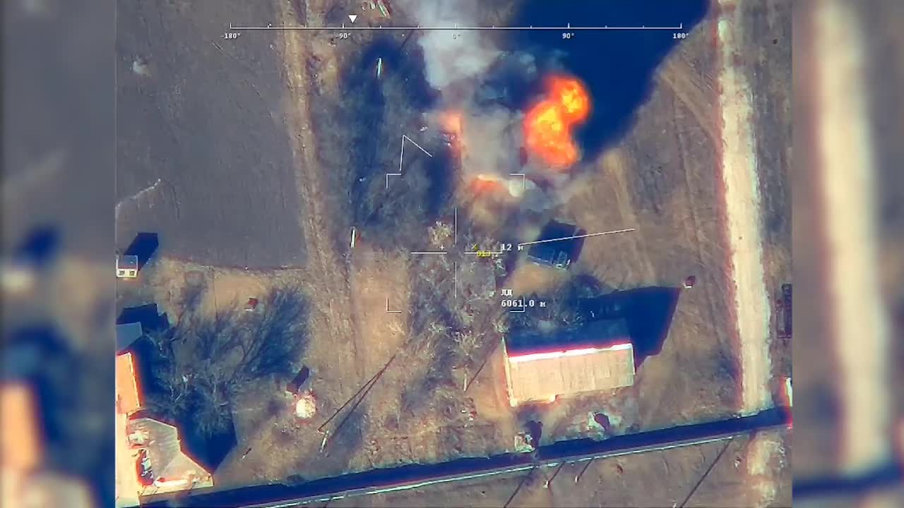 Russian drone Orion-2 destroys Ukrainian vehicles