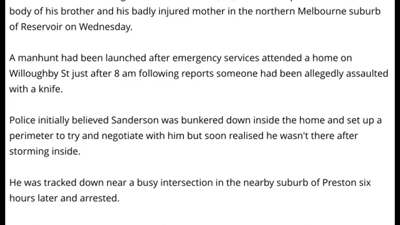 Melbourne Man Charged With Murder After His Dead Brother & Injured Mum Were Found In A Suburban Home