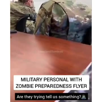 Μυστική συνάντηση Αμερικανικού Στρατού, μιλώντας για πανδημία ζόμπι