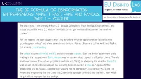 UK Column News - 5th October 2022 - EU Disinfo Lab And Other Peddlers of Disinformation