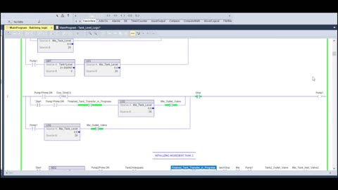 PLC - HMI Batching Project (Studio 5000, Factory Talk)