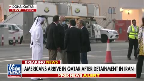 WATCH: American detainees arrive in Qatar after leaving Iran