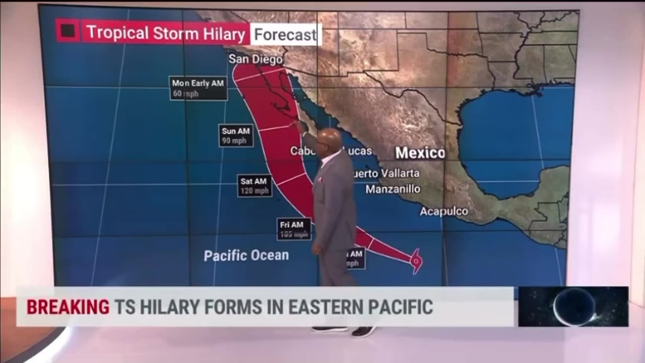 Tropical Storm Hilary Incoming to California, Nevada, Arizona