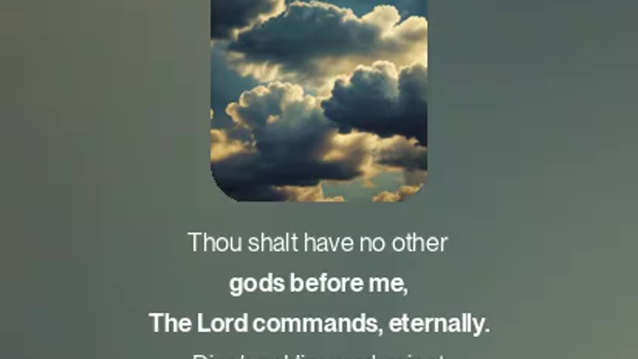 no other gods