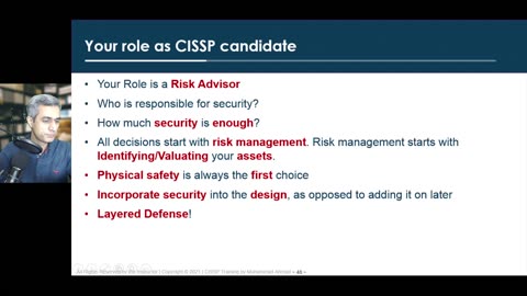 13 - CISSP Your role as CISSP Person