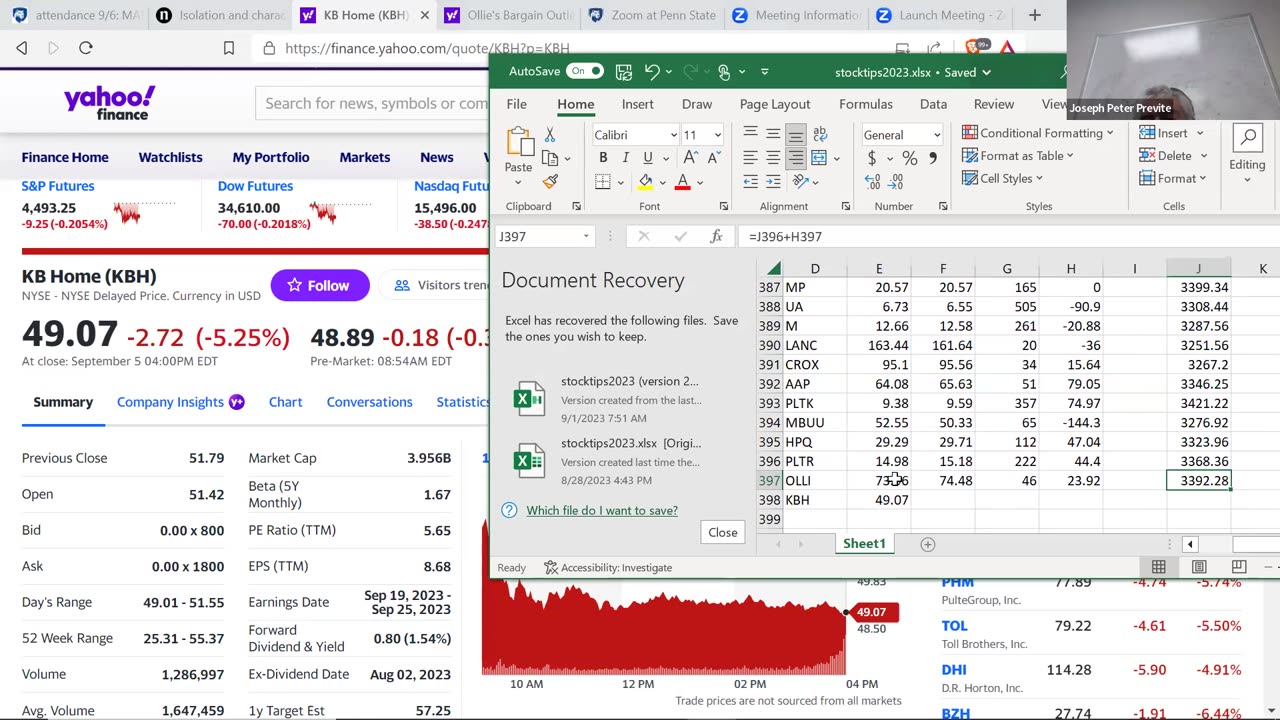 stock 9-6-2023 today's daily stock pick/tip in a minute