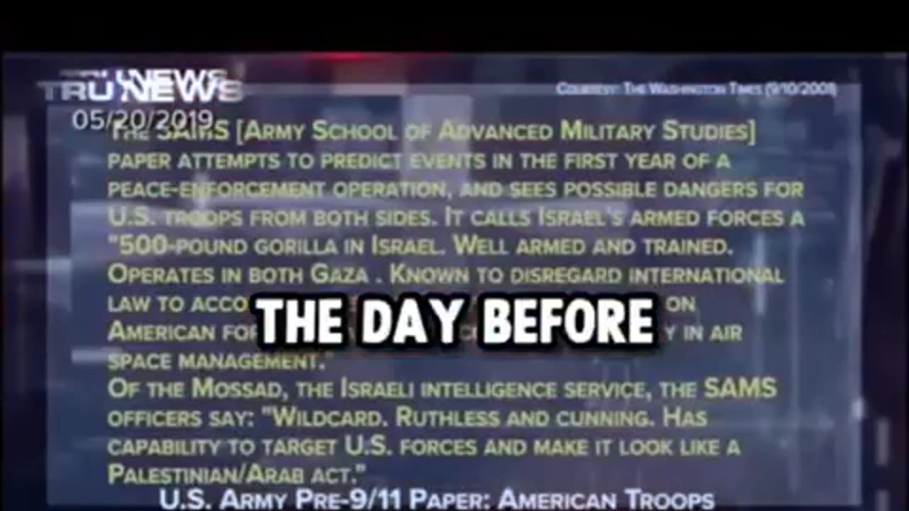 Was 9/11 An Israeli Mossad Operation? (Part 1)