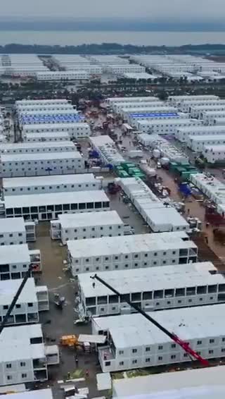 Newly built quarantine camp in Guangzhou, China to hold 250,000 people