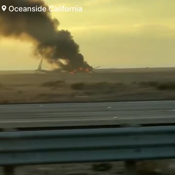 Military chopper crashed, bursting into flames: Oceanside, CA