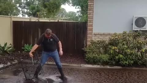 Unclogging a drain