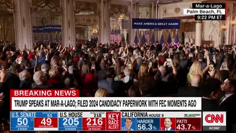 Watch Donald Trump announce his 2024 candidacy