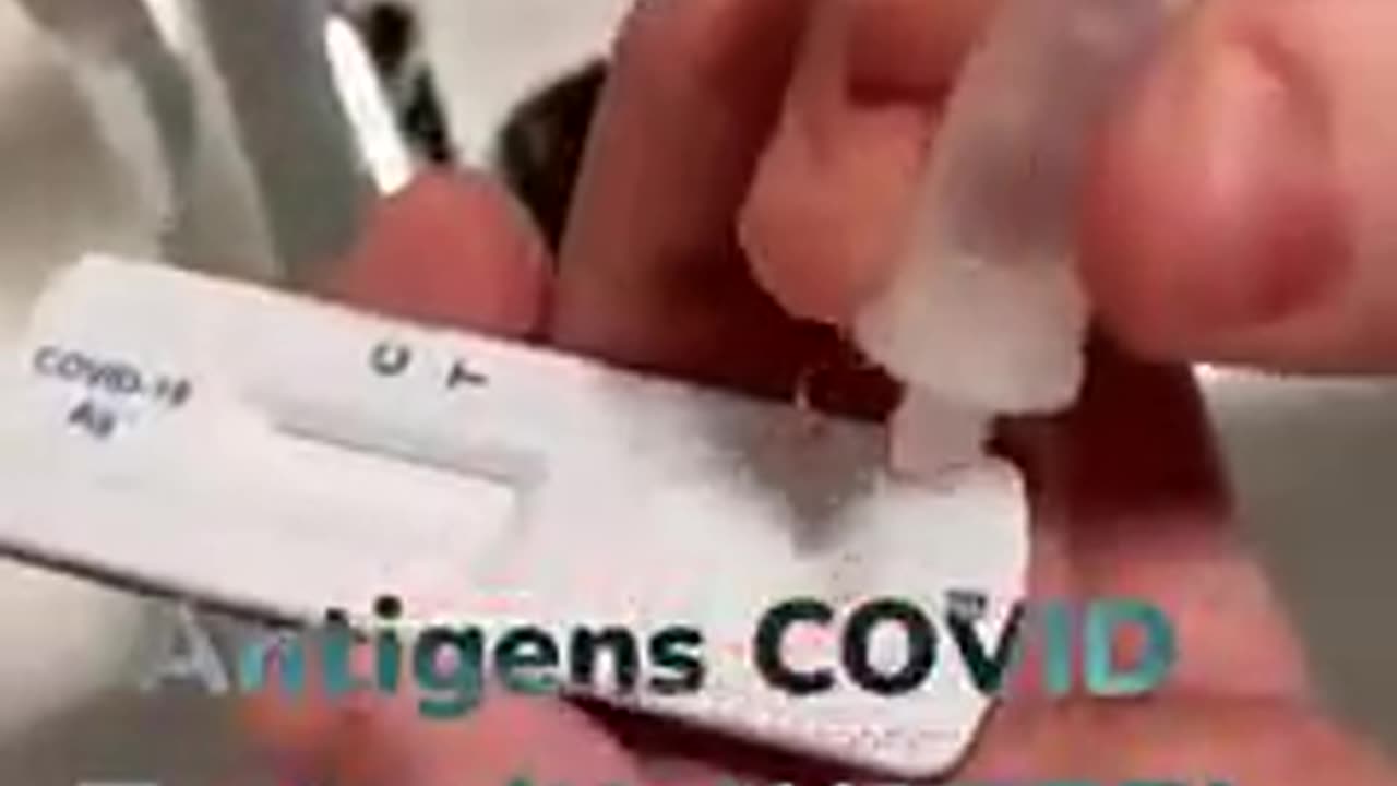 Antigens COVID test with WATER?